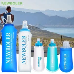 150/250/300/500/750ml extérieur pliable Silicone morsure taille bouteille d'eau en cours d'exécution Camping randonnée voyage bouteille d'eau pratique
