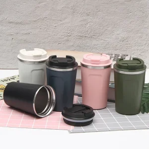 Tasse à café de voyage en acier inoxydable, tasse thermique anti-fuite, bouteille Thermos, thé, café, flacon sous vide, tasses isolées, 380/510ML