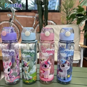 Bouteille d'eau Portable résistante aux hautes températures, tasse spatiale mignonne et Durable de 23.67oz, sans BPA, pour les activités de plein air, cadeau parfait