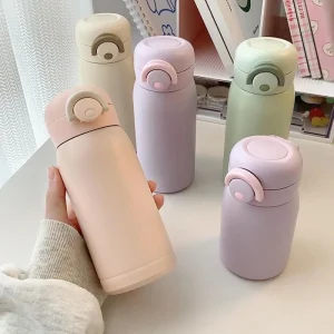 Mini tasse Thermos 220ml/350ml, tasse de poche en acier inoxydable, tasse à café thermique, flacon sous vide, bouteille d'eau chaude isolée, cadeau pour enfants