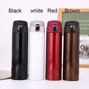 Les étudiants vont à l'école tasse Thermos couverture de balle créative tasse d'eau potable directe Simple couleur unie Durable et pratique