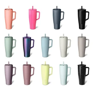 Nouveau 40 oz (1.2L) gobelets tasse paille voiture voyage tasses café gobelet tasses pour s avec poignée isolé couvercle en acier inoxydable